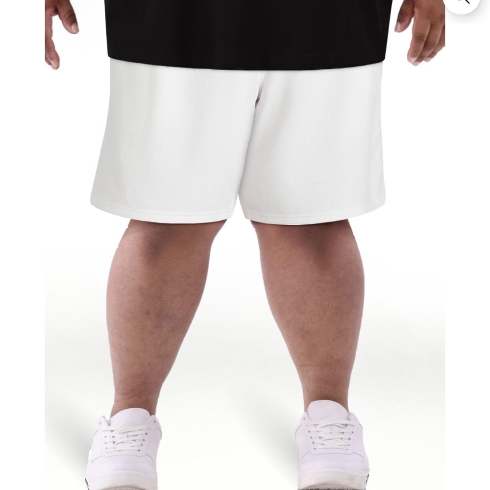 Athletic Works White Men's Athletic Shorts - Picture 2 of 5